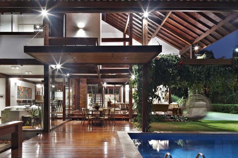 Modern home built by Sandhu Builders