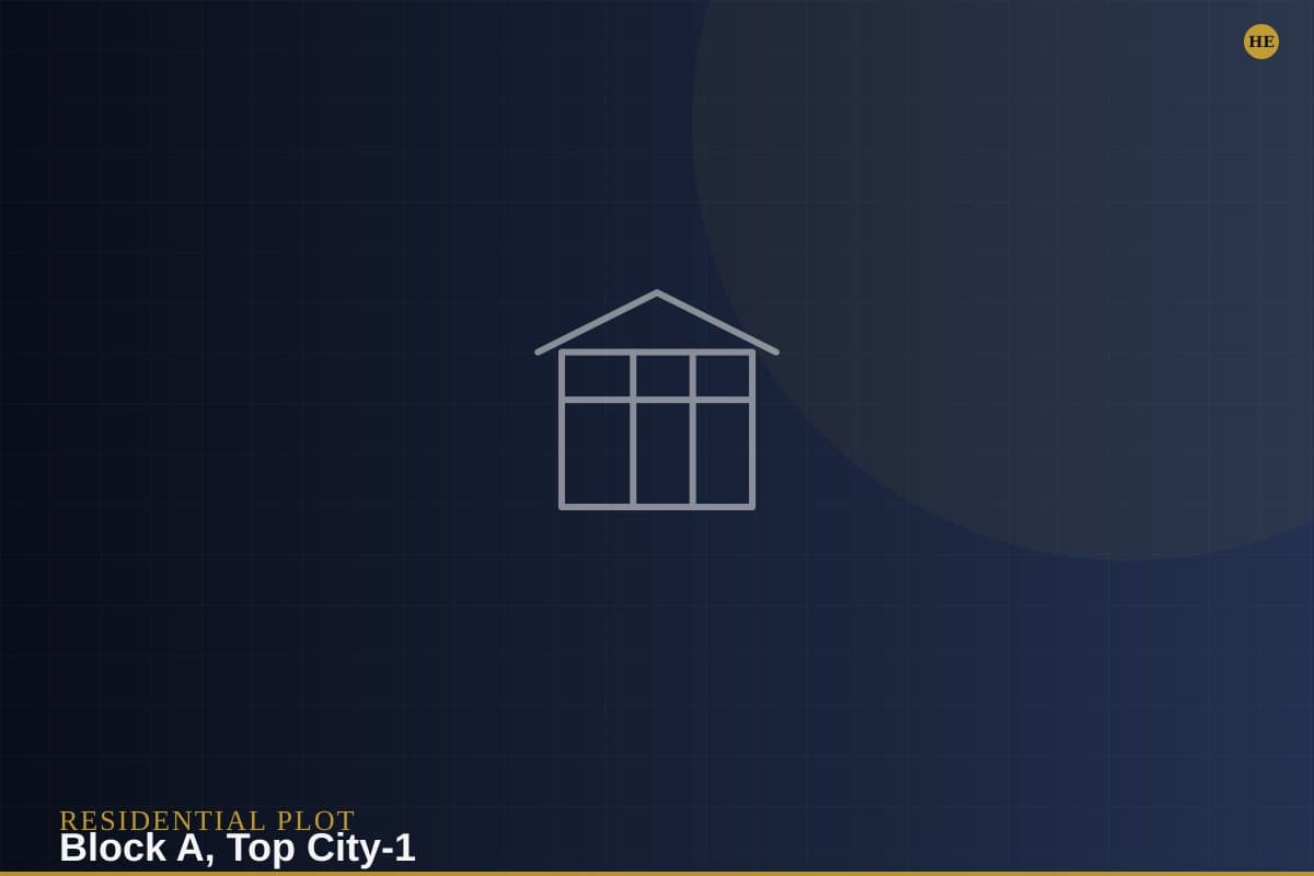 10 Marla Residential Plot - Top City-1 Block A